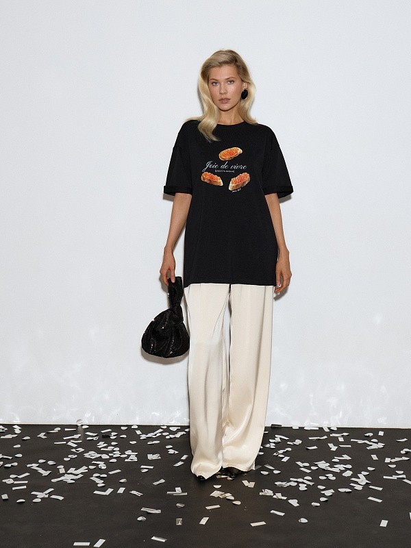 Cтруящиеся брюки SILK TOUCH MILK