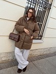 Удлиненный пуховик JE T'AIME CHOCOLATE