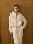 Костюм LA VIE EN ROSE СHAMPAGNE зип худи + прямые брюки