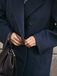 Пальто POSH MAXI ROYAL BLUE из итальянской шерсти  