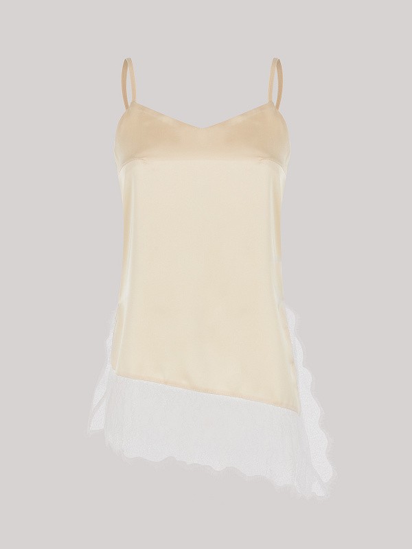 Топ в бельевом стиле LACE STORIES MILK
