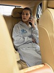 Костюм LA VIE EN ROSE GREY MELANGE зип худи + прямые брюки