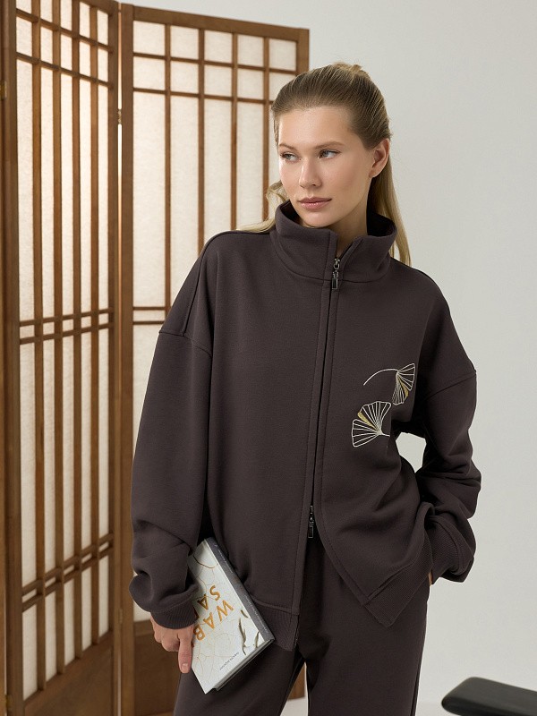 Костюм JAPANDI CHOCOLATE олимпийка + прямые брюки